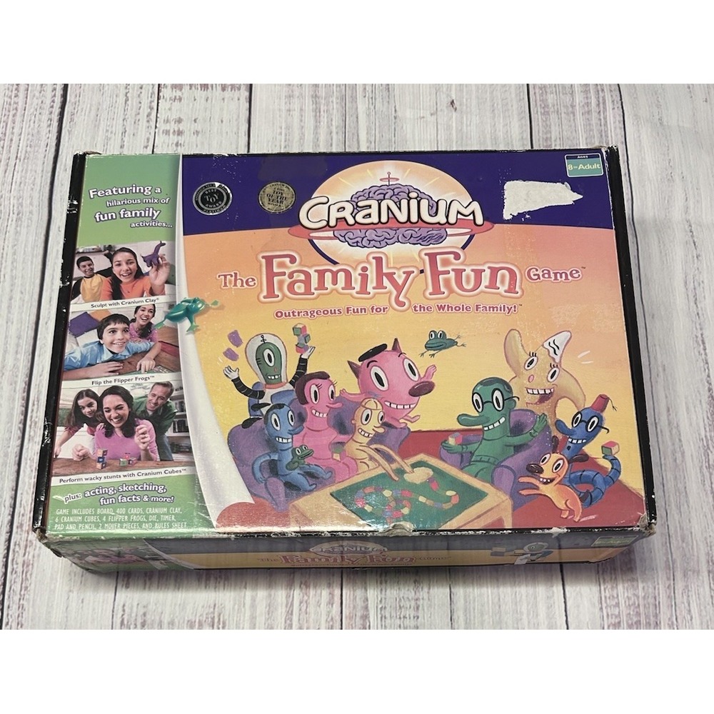 Cranium Family Fun Board Game Complete w/ Sealed Cards & Unused Clay 2005